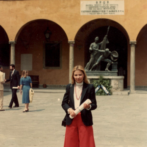 CONSEGNA DI LAUREA - Consegna diploma di laurea ai laureati con 110 e lode (modestamente), Pisa, 29 maggio 1982