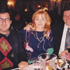 Donatella a Siena con il suo mentore norvegese Jarl Joerstad  Inseme alla moglie Anne Marie e altri amici. 1986